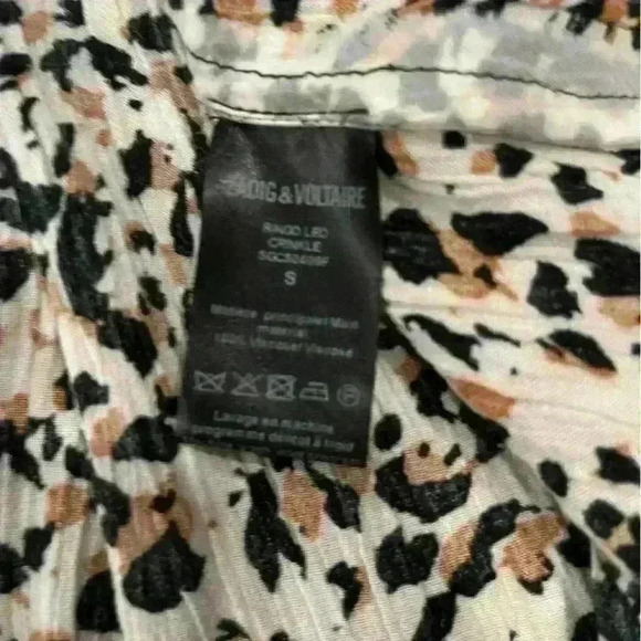 ZADIG VOLTAIRE RINGO LEO CRINKLED DRESS size small - Picture 6 of 7